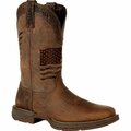 Durango Rebel by Brown Distressed Flag Embroidery Western Boot, ACORN, W, Size 10 DDB0314